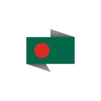 illustration du modèle de drapeau du bangladesh vecteur