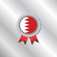 illustration du modèle de drapeau de bahreïn vecteur