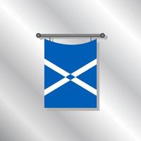 illustration du modèle de drapeau ecosse vecteur