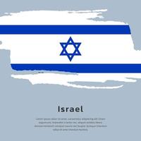 illustration du modèle de drapeau israélien vecteur