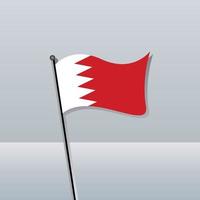 illustration du modèle de drapeau de bahreïn vecteur