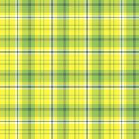 motif harmonieux dans des couleurs jaunes, vertes et blanches intéressantes pour le plaid, le tissu, le textile, les vêtements, la nappe et d'autres choses. image vectorielle. vecteur