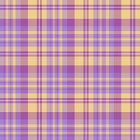 motif sans couture dans des couleurs violettes et jaunes intéressantes pour le plaid, le tissu, le textile, les vêtements, la nappe et d'autres choses. image vectorielle. vecteur