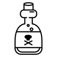 icône de doodle de potion vecteur