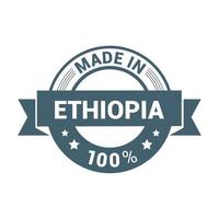vecteur de conception de timbres ethiopie