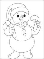 coloriages de noel pour les enfants vecteur