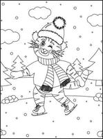 coloriages de noel pour les enfants vecteur