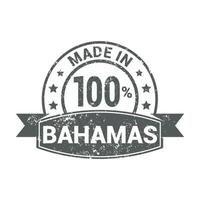 vecteur de conception de timbre bahmas