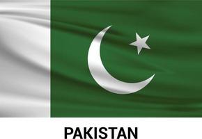 vecteur de conception de drapeaux pakistanais