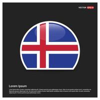 vecteur de conception de la fête de l'indépendance de l'islande