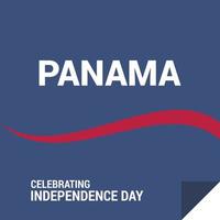 vecteur de conception de la fête de l'indépendance du panama
