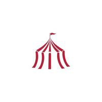 conception d'illustration de logo de cirque vecteur