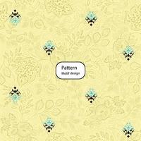 motif floral sans couture dans vector.wild fleurs, feuilles, branches, bonbons répéter pattern design set.handmade. papier peint, tissu ou conception de papier cadeau. vecteur