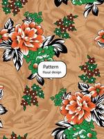 motif floral sans couture dans vector.wild fleurs, feuilles, branches, bonbons répéter pattern design set.handmade. papier peint, tissu ou conception de papier cadeau. vecteur