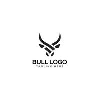 création de logo de taureau vecteur