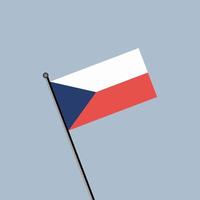 illustration du modèle de drapeau de la république tchèque vecteur