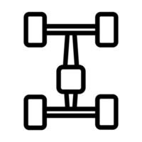 conception d'icône d'essieu vecteur