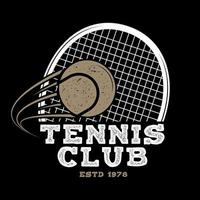 club de tennis. illustration vectorielle. vecteur