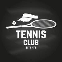 club de tennis. illustration vectorielle. vecteur