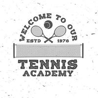 club de tennis. illustration vectorielle. vecteur