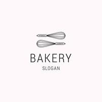 modèle de conception d'icône de logo de boulangerie vecteur