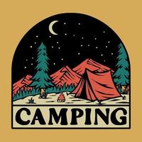 art vectoriel de camping