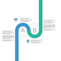 étapes de conception infographique avec vecteur de typographie