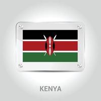 vecteur de conception du drapeau du kenya