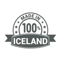 vecteur de conception de timbres d'islande