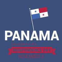 vecteur de conception de la fête de l'indépendance du panama