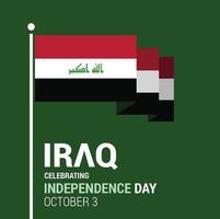 vecteur de conception de la fête de l'indépendance de l'irak