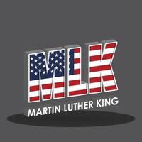 heureux martin luther king jour vecteur de conception