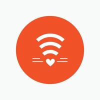 wifi amour mariage coeur vecteur