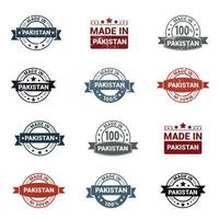 vecteur de jeu de conception de timbre pakistan
