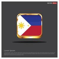 vecteur de conception de drapeaux phillipines