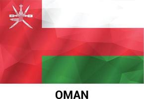 vecteur de conception de drapeau oman
