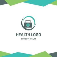 création de logo de santé avec vecteur de typographie