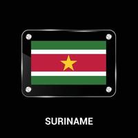 vecteur de conception du drapeau du suriname