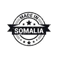fabriqué en somalie vecteur de conception de timbres