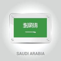 vecteur de conception de drapeaux d'arabie saoudite