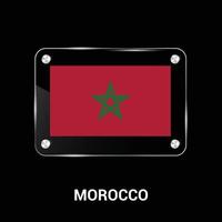 vecteur de conception du drapeau maroc