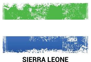 vecteur de conception du drapeau de la sierra leone