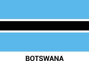 vecteur de conception du drapeau du botswana