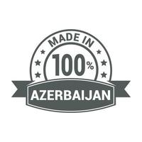vecteur de conception de timbre azerbaïdjanais