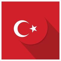 vecteur de conception du drapeau de la turquie