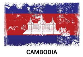 vecteur de conception du drapeau du cambodge