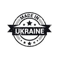 fabriqué en ukraine vecteur de conception de timbres