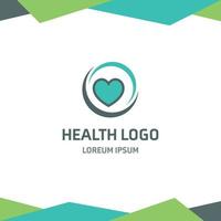 création de logo de santé avec vecteur de typographie