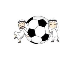 illustration coupe du monde 2022 au qatar vecteur