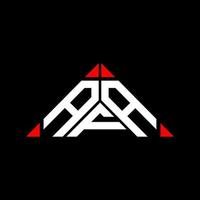 conception créative du logo afa letter avec graphique vectoriel, logo afa simple et moderne en forme de triangle. vecteur